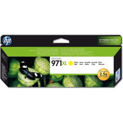 Cartucho ink-jet hewlett packard officejet x451dw/x476dw/x511dw, 971xl amarillo