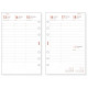 Agenda finocam open club 500, semana vista vertical, 117x181 mm. azul