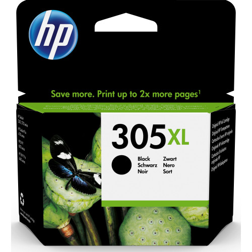 Cartucho ink-jet hewlett packard deskjet 2300/2700/envy 6000 e series, 305xl negro