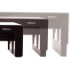 Soporte para monitor fellowes designer suites en color negro.