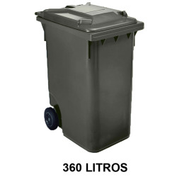 Contenedor de gran capacidad con 2 ruedas jn, 360 l. 601x880x1098 mm. cuerpo y tapa, azul