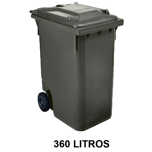 Contenedor de gran capacidad con 2 ruedas jn, 360 l. 601x880x1098 mm. cuerpo y tapa, azul