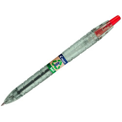 Bolígrafo retráctil pilot b2p ecoball, rojo