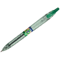 Bolígrafo retráctil pilot b2p ecoball, verde