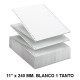 Papel continuo fabrisa, 11" x 240 mm. offset, 70 grs/m². blanco, 1 tanto - caja de 2.500 hojas