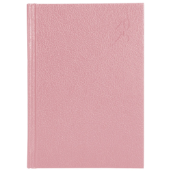 Agenda liderpapel corfu, din a5, día página, tapa forrada símil piel, rosa nude