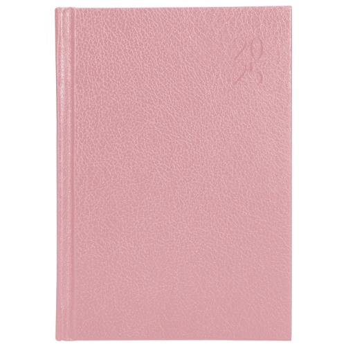 Agenda liderpapel corfu, din a5, día página, tapa forrada símil piel, rosa nude