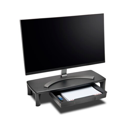 Soporte para monitor con cajón kensington smartfit™, negro