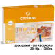 Papel de dibujo canson basik, 230x325 mm. sin recuadro, 130 grs/m². paquete de 250 hojas