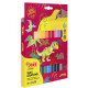 Lápiz de cera semiblanda jovi wax crayons jumbo, colores surtidos, estuche de 24 uds.