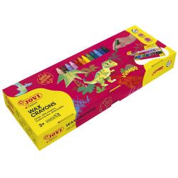 Lápiz de cera semiblanda jovi wax crayons jumbo, 12 colores surtidos, caja de 300 uds.