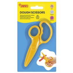 Tijera corta pasta jovi dough scissors, amarillo