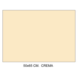 Cartulina canson iris, 50x65 cm. 185 grs/m². crema