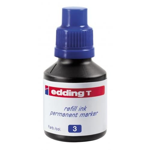 Tinta de recarga edding t 100 de 100 ml. azul