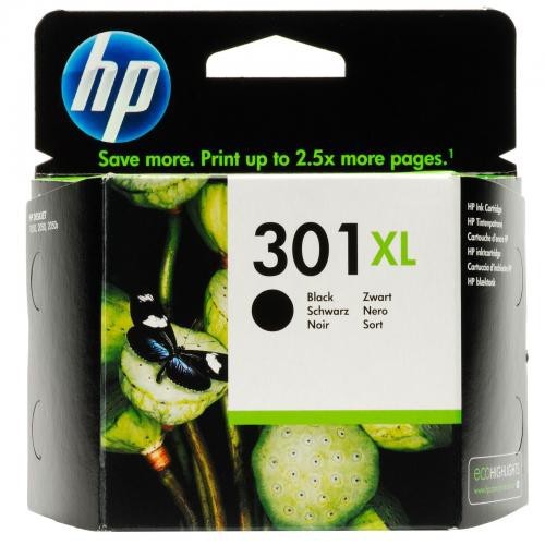 Cartucho ink-jet hewlett packard deskjet 1000/1010/1050, 301xl negro