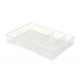 Bandeja organizadora para módulo leitz wow cube, 165x245x33 mm. transparente