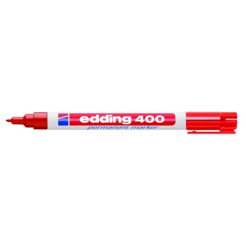 Marcador permanente edding 400, rojo