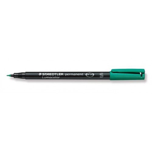 Rotulador permanente staedtler lumocolor 313 s 0,4 mm. verde