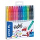 Rotulador borrable pilot frixion colors en colores surtidos, estuche de 12 uds.