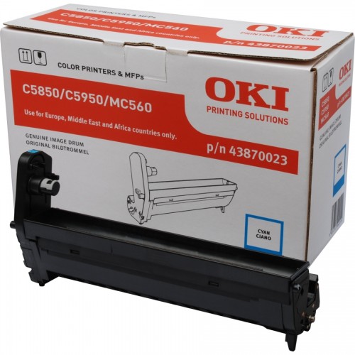 Tambor laser oki c5850/c5950 cyan.