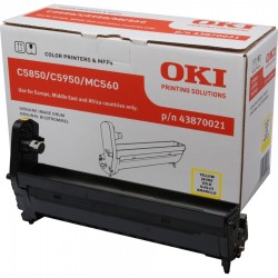 Tambor laser oki c5850/c5950 amarillo.