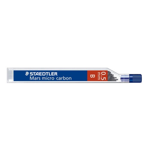 Minas staedtler mars micro carbon 250 b 0,5 mm. tubo con 12 uds.