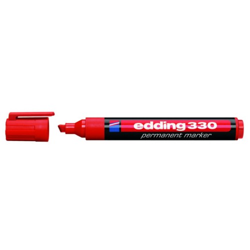 Marcador permanente edding 330 negro.