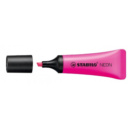 Marcador fluorescente stabilo neon, rosa