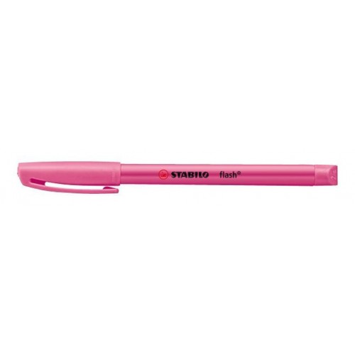 Marcador fluorescente stabilo flash, rosa