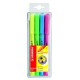 Marcador fluorescente stabilo flash, colores surtidos, estuche de 4 uds.