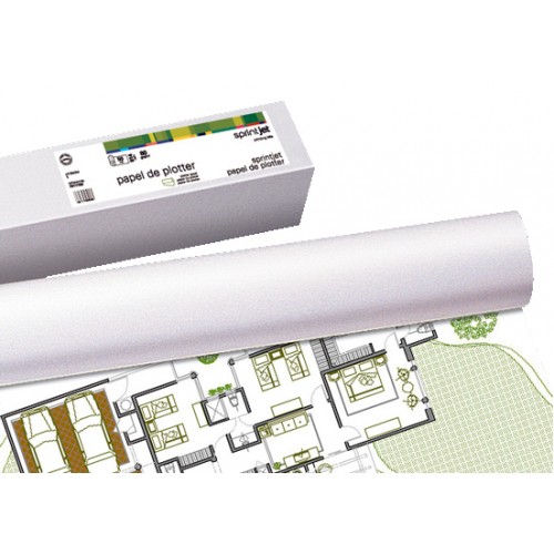 Rollo de papel para plotter fabrisa sprintjet plus, 90 grs/m². 610 mm. x 50 mts.