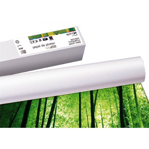 Rollo de papel para plotter fabrisa sprintjet fotográfico mate, 180 grs/m². 610 mm. x 30 mts.