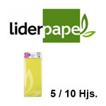 LIDERPAPEL, 52x76 CM. 18 GRS/M². BOLSAS DE 5 / 10 HOJAS