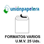 UP EN FORMATOS VARIOS, U.M.V. DE 25 UDS.