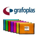 GRAFOPLAS BLACKLINE FOLIO, 13 DEPARTAMENTOS, CIERRE CON GOMAS